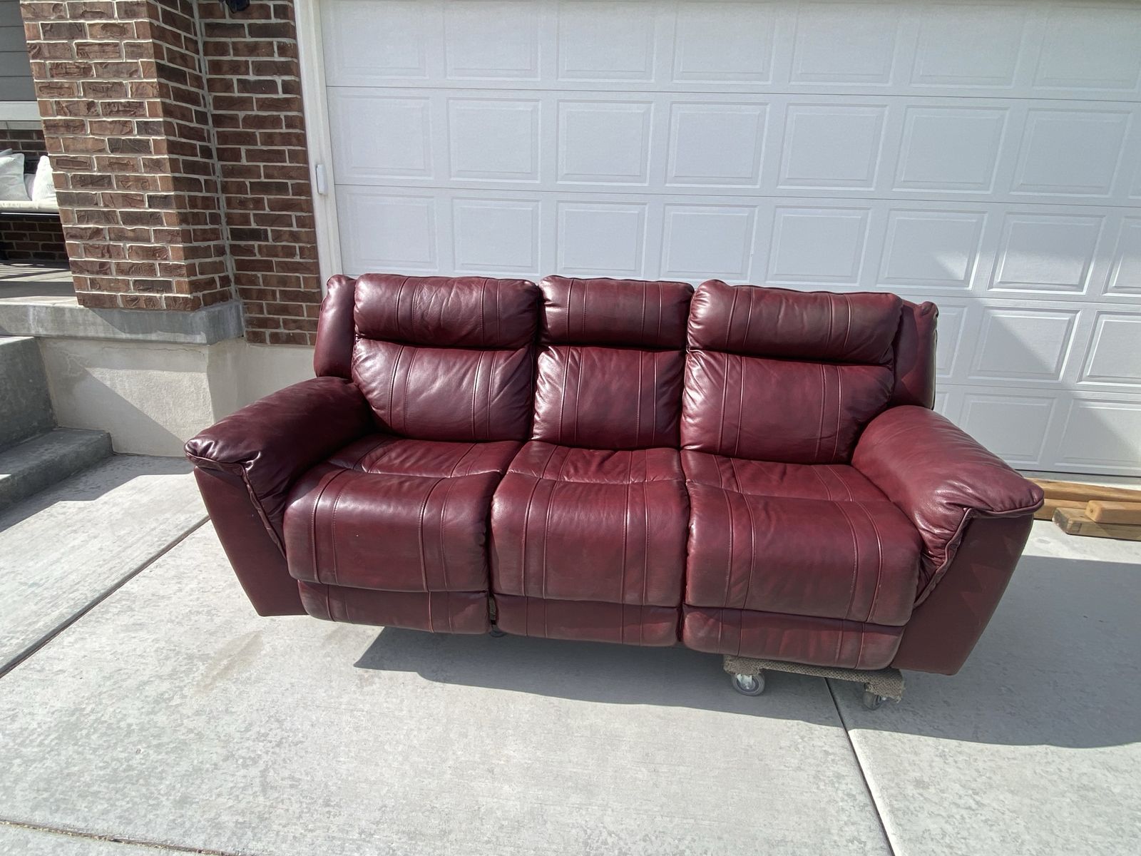 Nice high end leather couch recliner