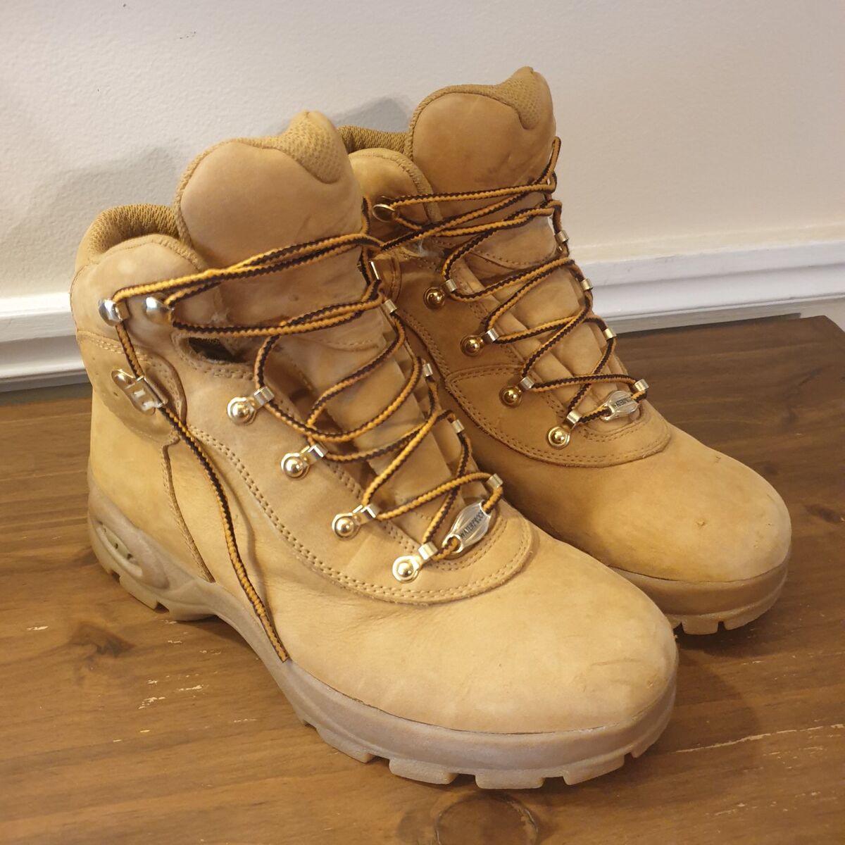 Vintage Nike Air Wheat Gold Boots Timberland Style