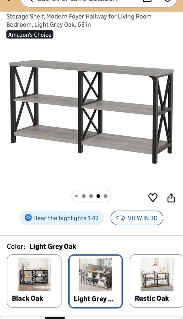 Entryway Table/Storage Shelves