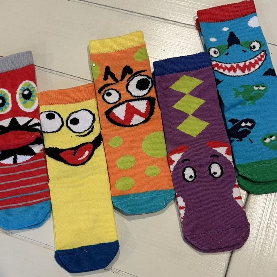 5 pairs of Crazy socks for toddlers & kids, Silly Socks.