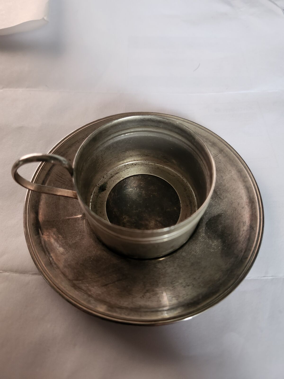 Vintage Brass Chamberstick Candle Holder