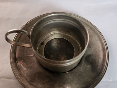 Vintage Brass Chamberstick Candle Holder