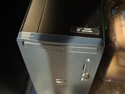 Dell Inspiron Desktop PC with Logitech Keyboard & Mouse, and Monitor - Full Setup
