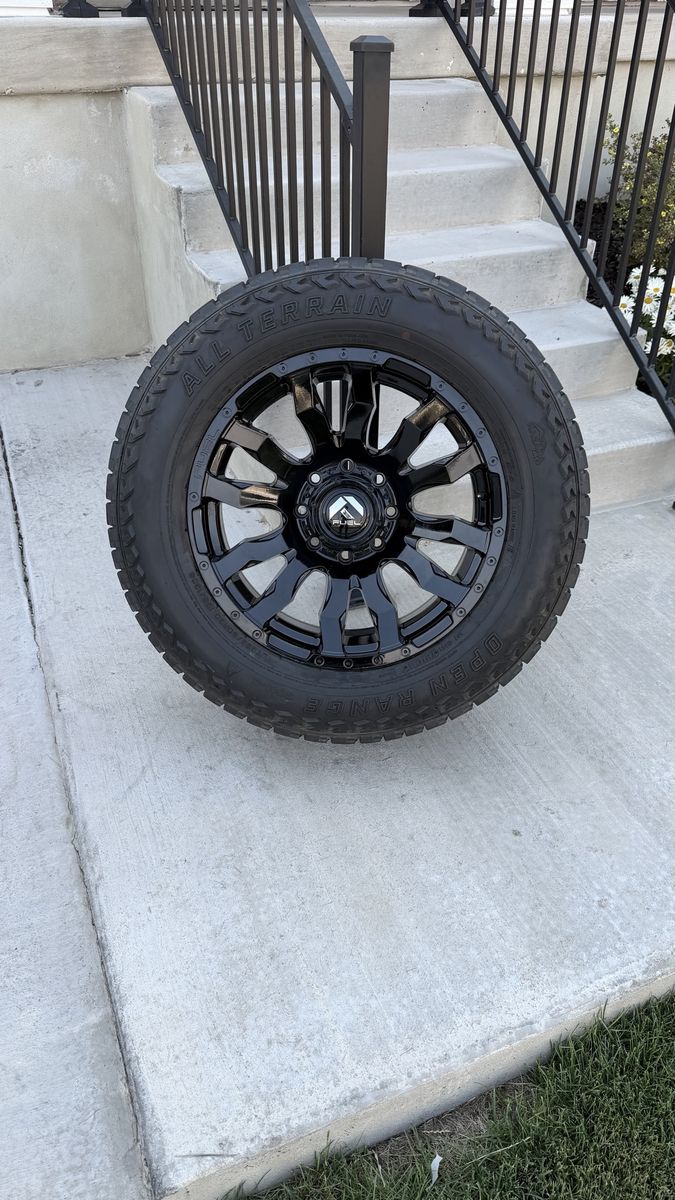 Dodge Ram 3500 Chevy GMC Rims and Tires 295/60R20 Open Range All Terrian