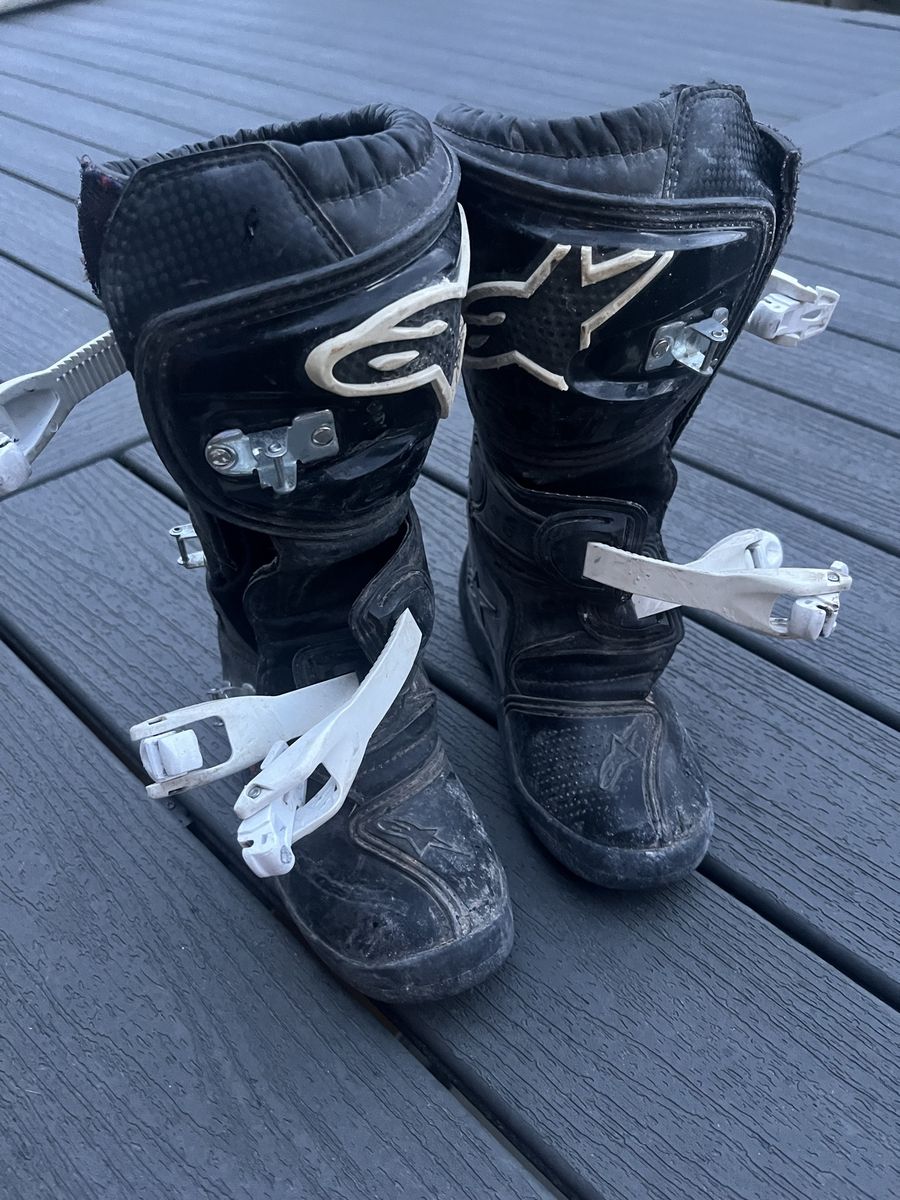 Alpinestars Kids Youth Tech 3 Black/White Motorcycle Boots