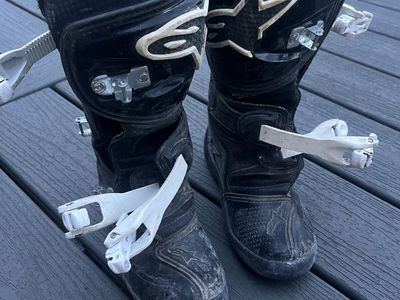 Alpinestars Kids Youth Tech 3 Black/White Motorcycle Boots