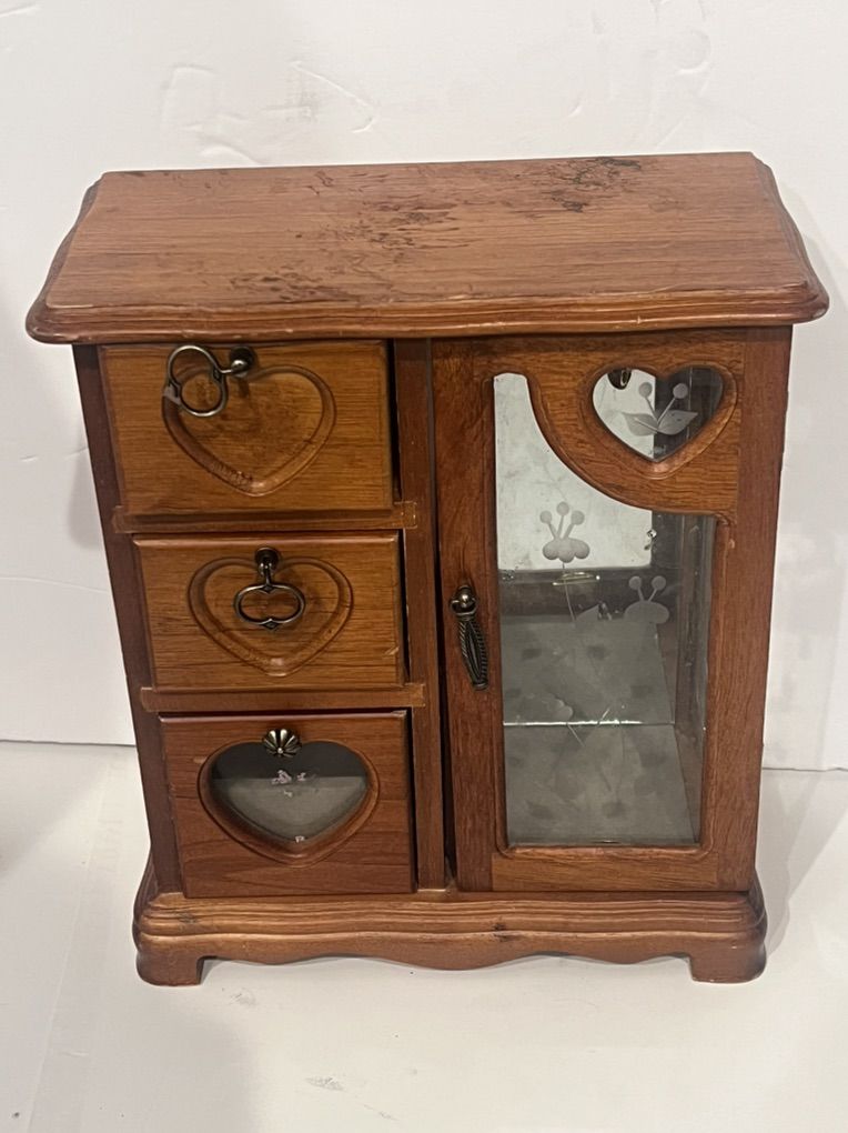 Vintage Wood Jewelry Box