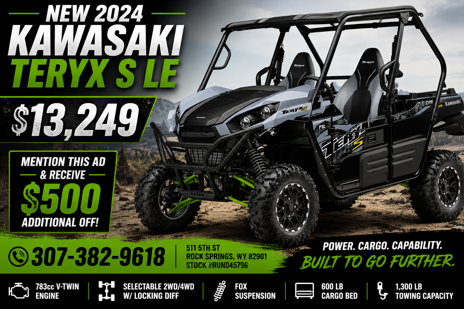 NEW 2024 Kawasaki Teryx S LE