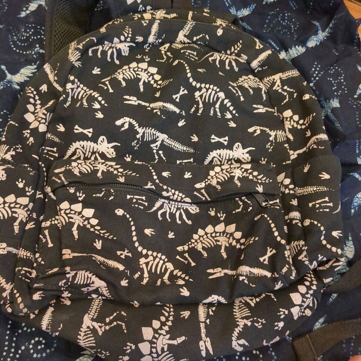 Dinosaur fossil backpack