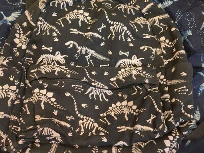 Dinosaur fossil backpack