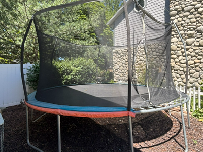 Trampoline with New Net