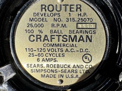 Vintage Craftsman Router