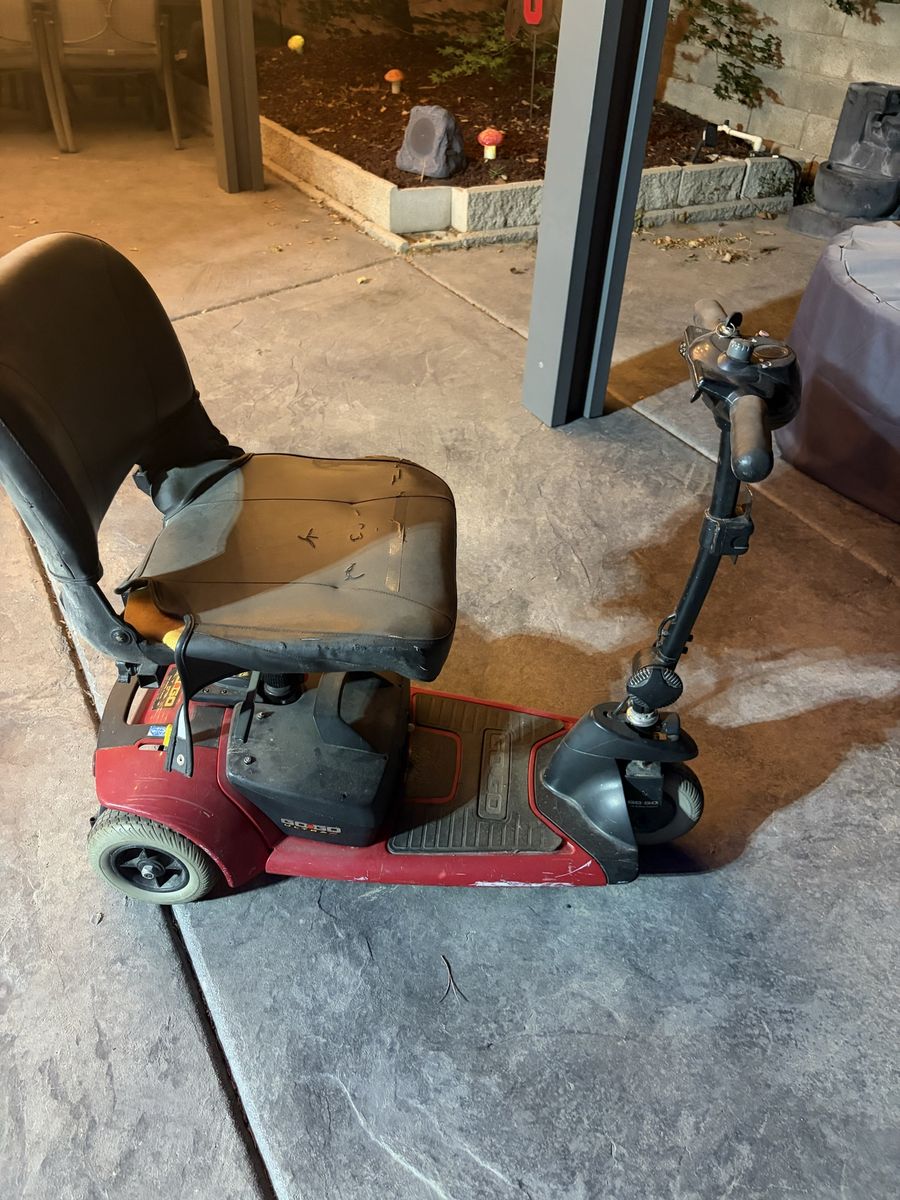 Go-Go Sport Pride Mobility 3-Wheel Electric Scooter Red - Used
