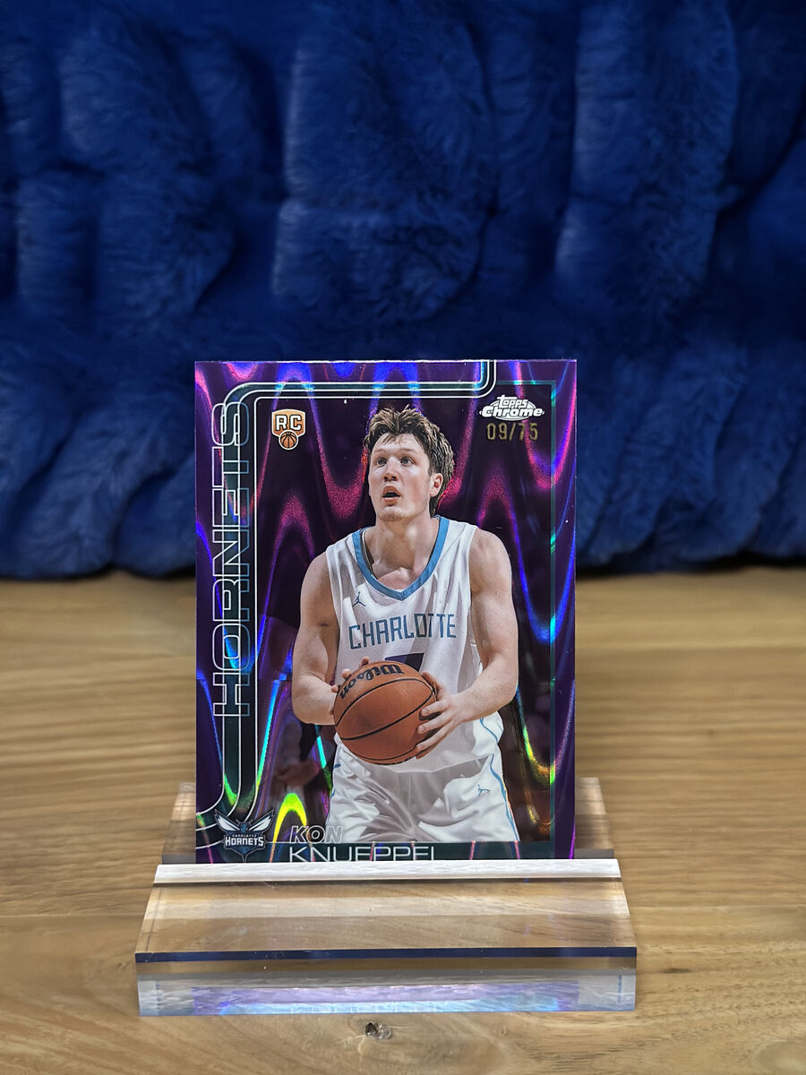 2025-26 Topps Chrome - Kon Knueppel #254 Purple Raywave Refractor /75 (RC)