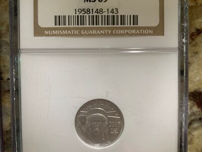 2005 NGC MS69 1/10 oz Platinum Eagle