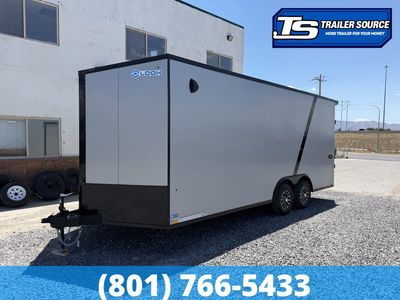 8.5x20 Look Element Elite Enclosed Car Hauler Trailer - 10K GVWR - .080 PolyCor, Alloy Wheels, Black Out Package, Finished