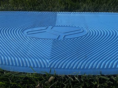 Hyperlite Wakeskate with Flame Skull Graphic - Used Good Condition, Includes Foam Pad