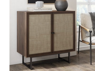 New in box,Nathan James Kova Bohemian Rattan Sideboard or Storage Cabinet, 31.5x31.8Hx15.5