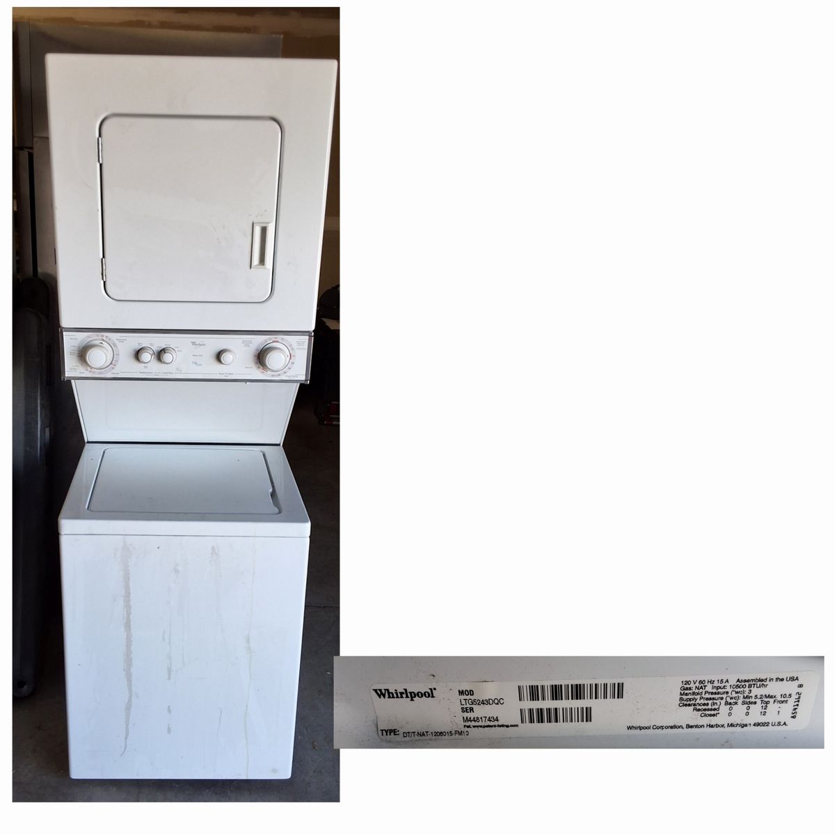 Combination Washer and Dryer