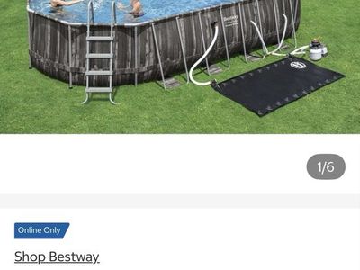 Bestway Power Steel 22' x 12' x 48" Above Ground Oval Pool Set (2019)