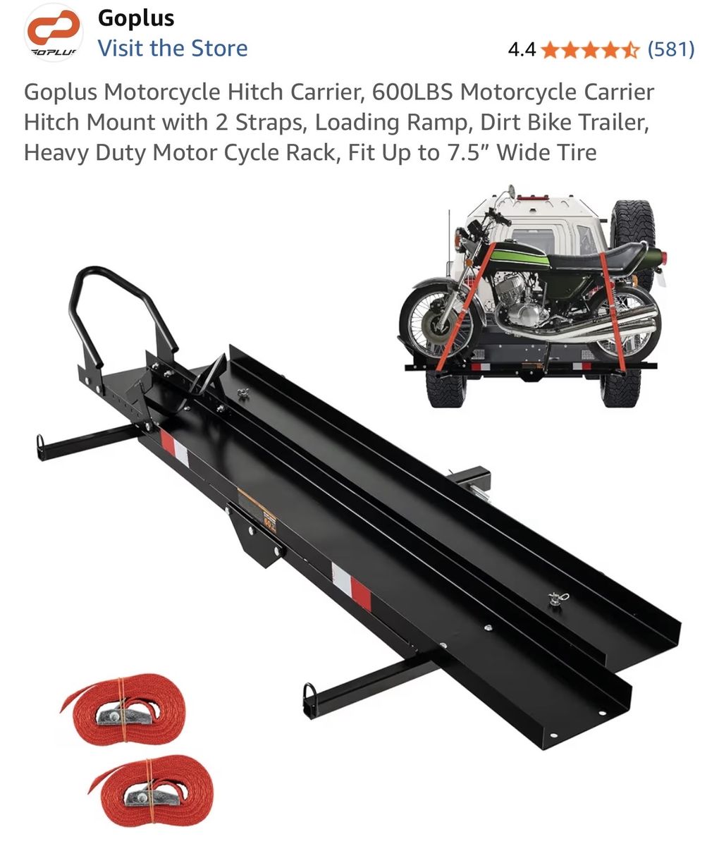 600lbs Motorcycle Hitch Carrier