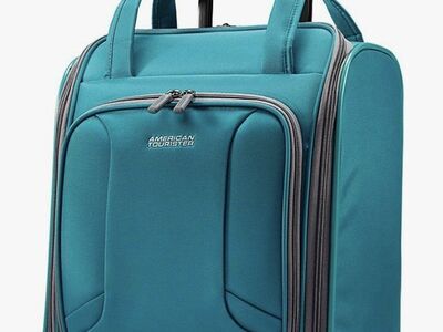 American Tourister Teal Rolling Tote Bag
4Kix 16.