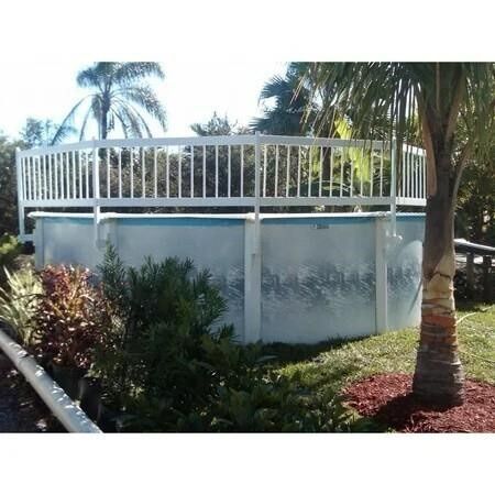 Blue Wave Pool Fence Kit (8 Section) - White