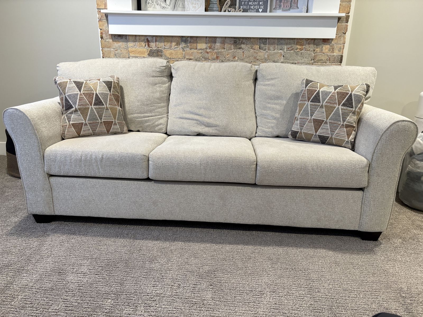Cream colored couch