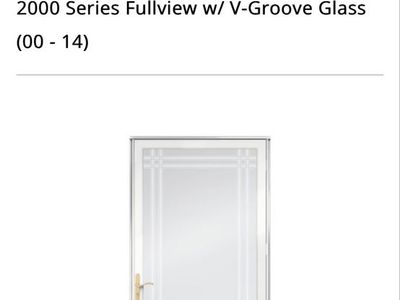 Andersen 2000 Series Fullview Storm and Screen Door w/ V-Groove Glass