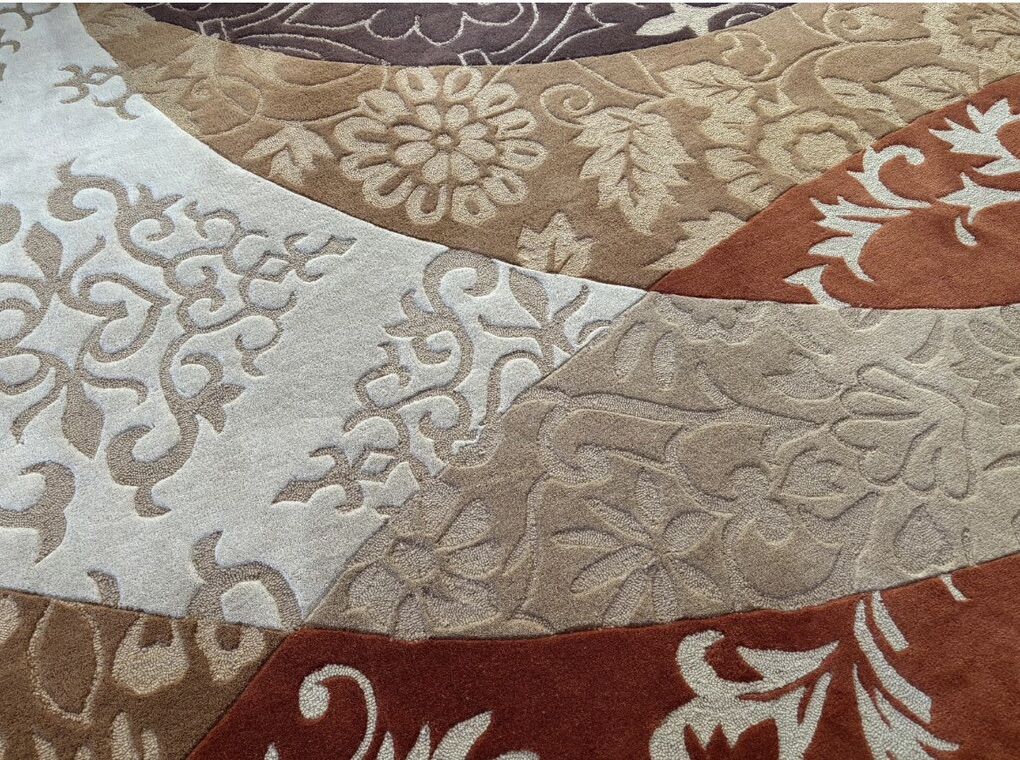 Wool Rug 8x10 Unique Design