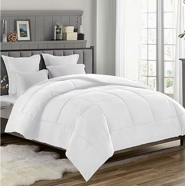 Swift Home Alternative Down Comforter - White, All-Season, Hypoallergenic- Section A