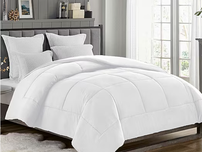 Swift Home Alternative Down Comforter - White, All-Season, Hypoallergenic- Section A