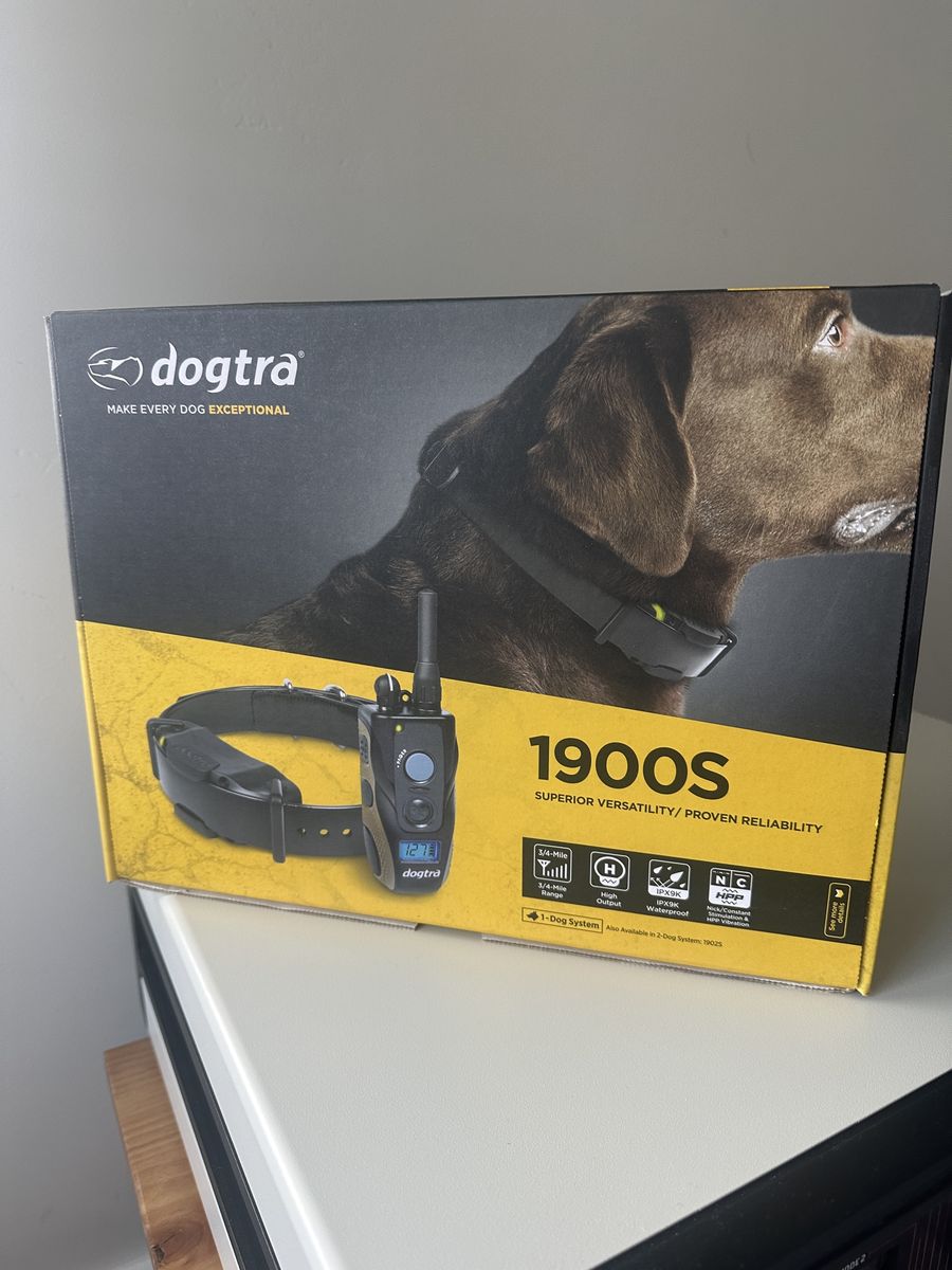 Dogtra 1900S Waterproof 1-Dog System Remote Training E-Collar for Obedience, Hunting, K9