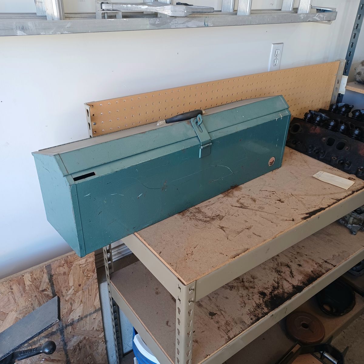 Metal carpenters toolbox