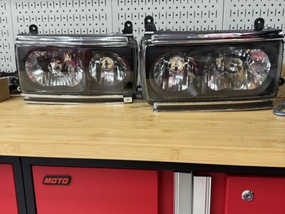 DEPO Headlights Blacked FJ80 FZJ80 Land Cruiser