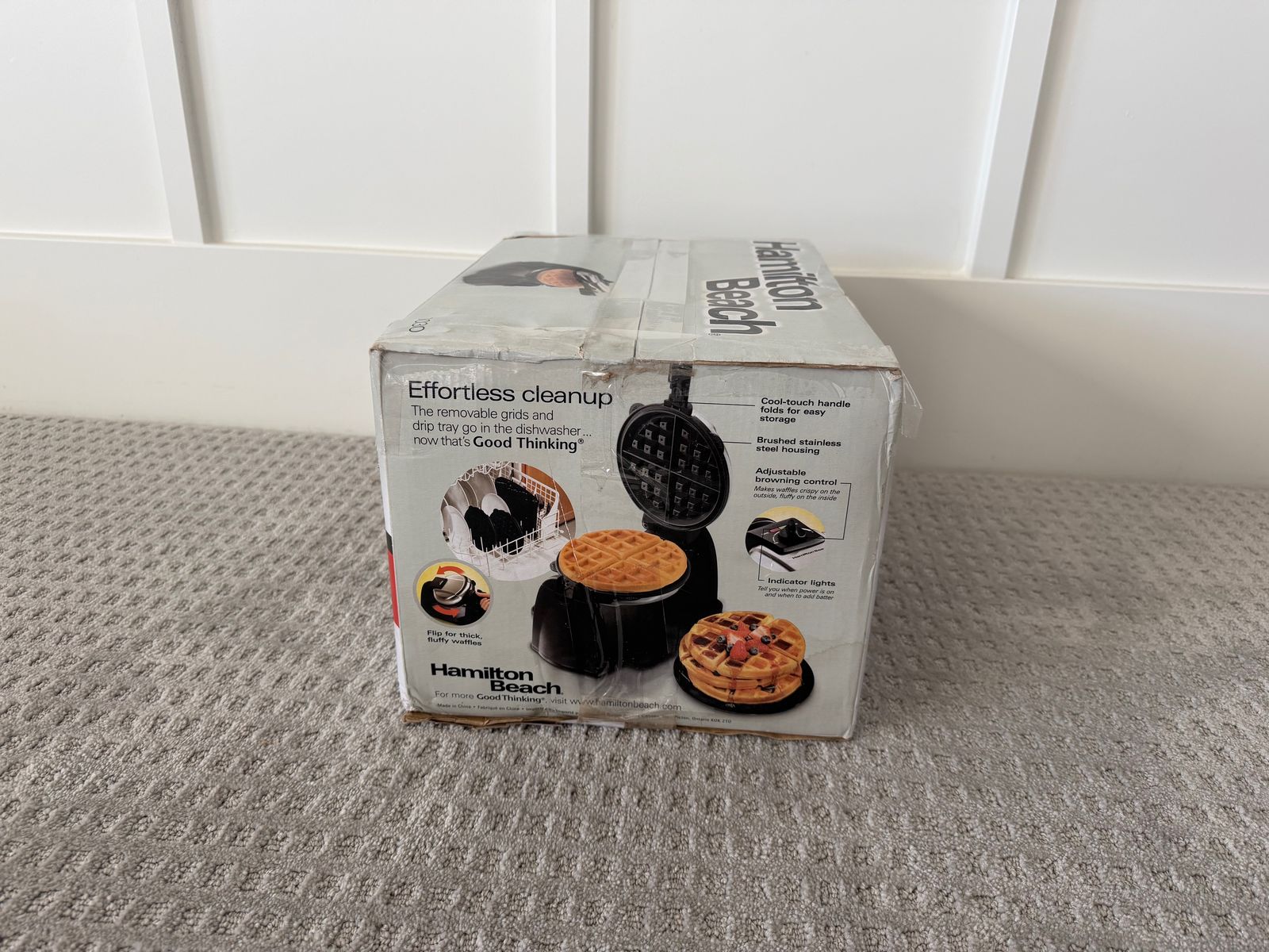 New Hamilton Beach Flip Belgian Waffle Maker