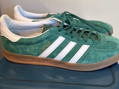 Adidas Gazelle Indoor Green Suede Sneakers Size 11