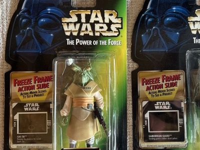ISHI TIB w/Blaster 1996 Star Wars The Power of The Force Freeze Frame Green Card Figure