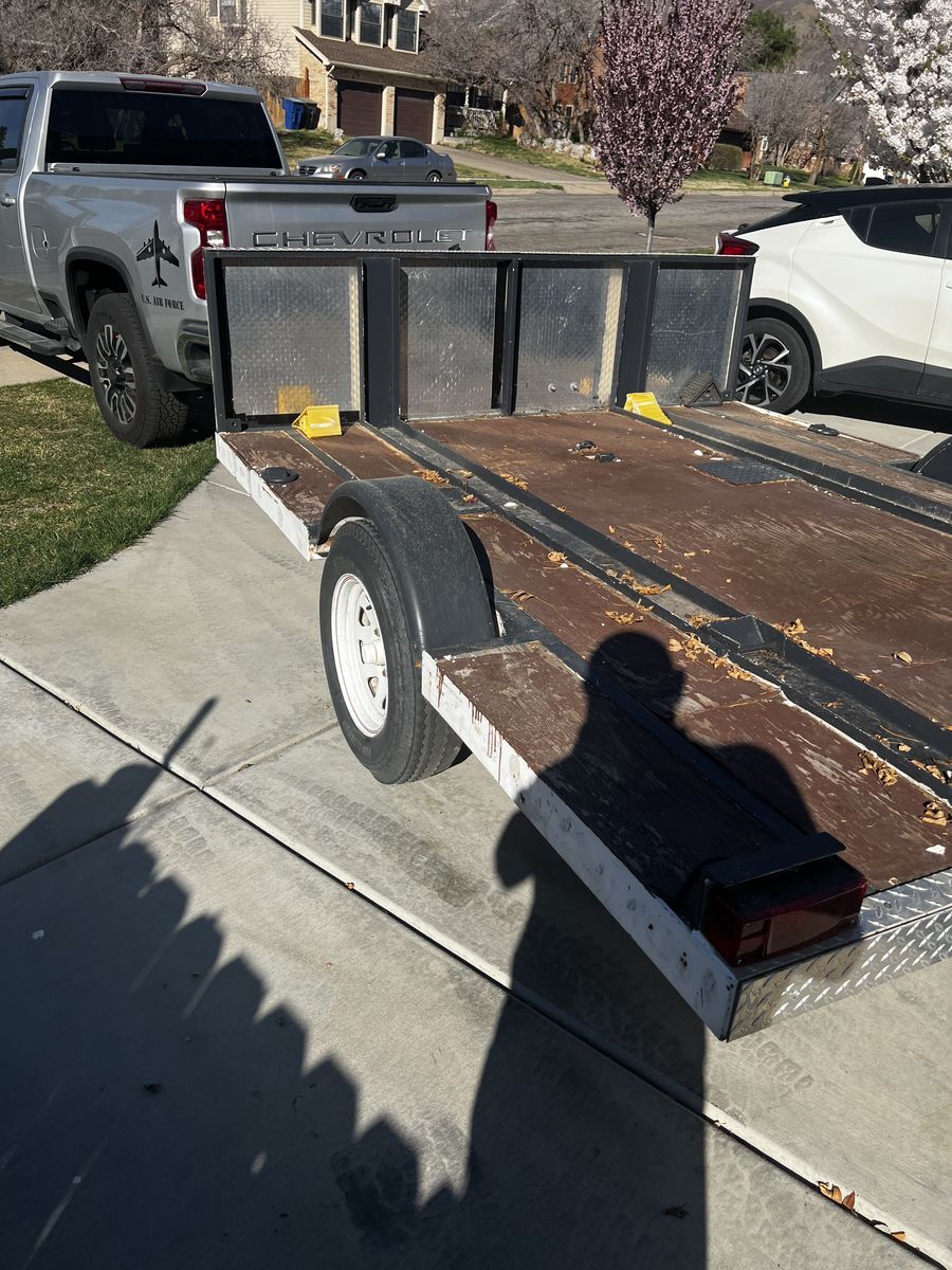 8x10 Long Solid Trailer
