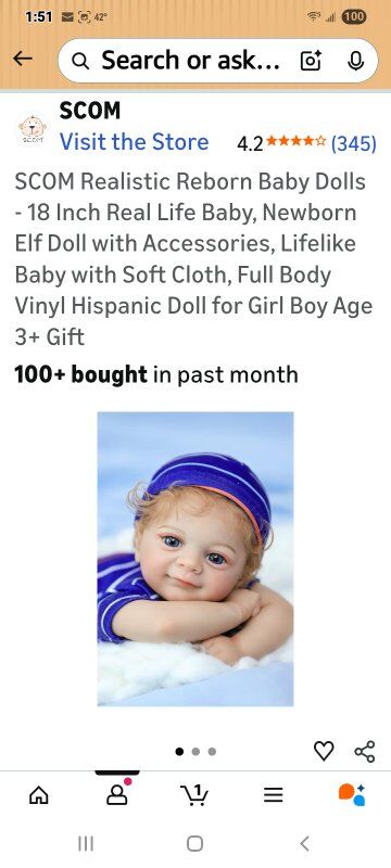 New in Box! Realistic Baby Doll