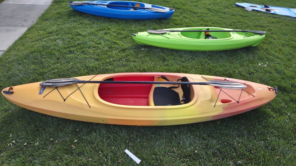 Lifetime Charger Kayak - Orange/Yellow, Includes Paddle