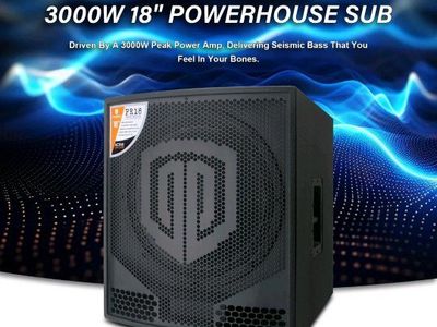 PROREProreck PR18 18-Inch Powered Subwoofer 3000w