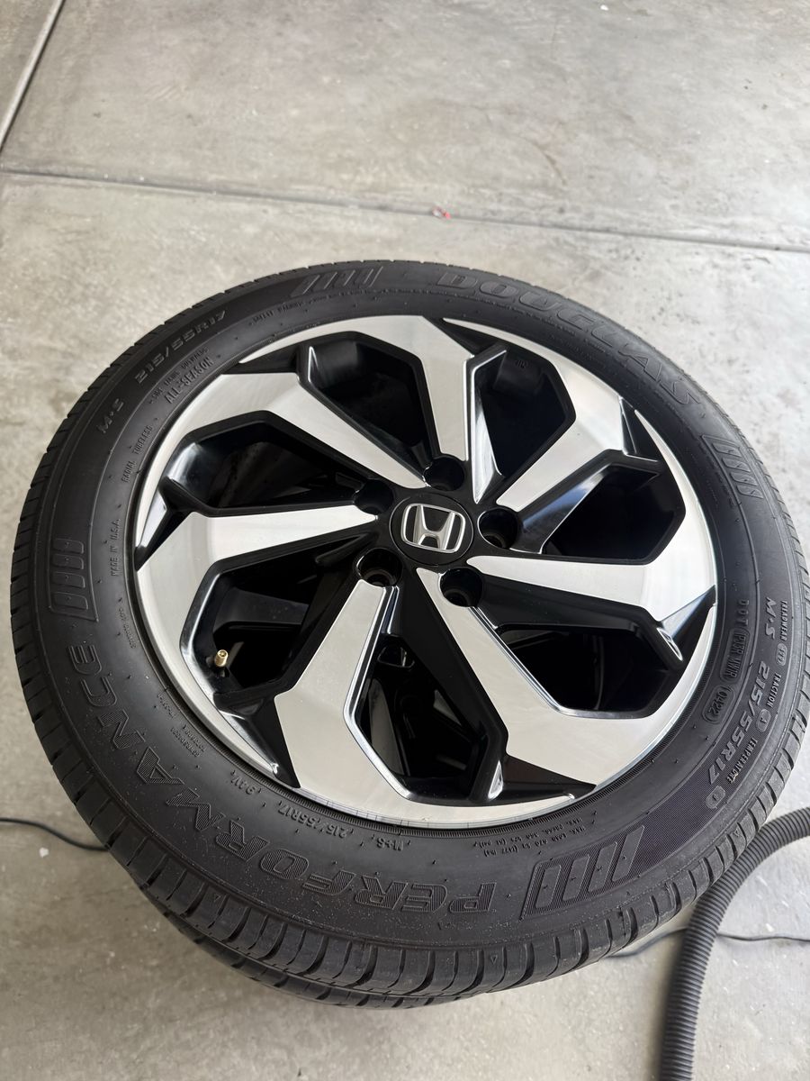 Honda Factory OEM Wheels and Tires 215/55R17 Set 