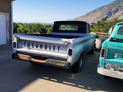 Vintage Chevrolet C20 Pickup Truck Project - Classic Silver Chevy Cab & Bed