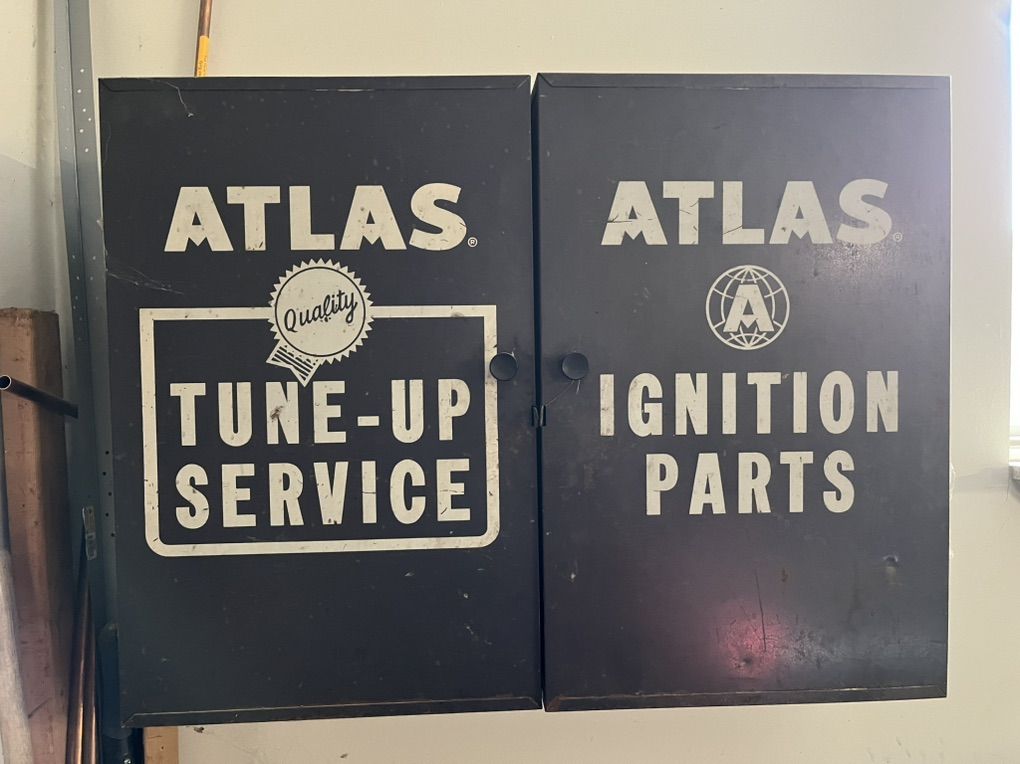 Vintage Atlas Tune Up Shop Cabinet
