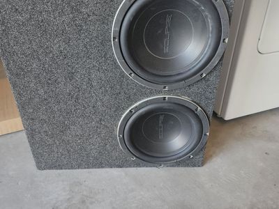 Eclipse 8712.4 12" Dual Car Subwoofers in Custom Box - Model 927