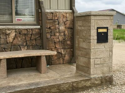 2 New Mail Box Pre-Cast Molds, pedestals, caps and bases