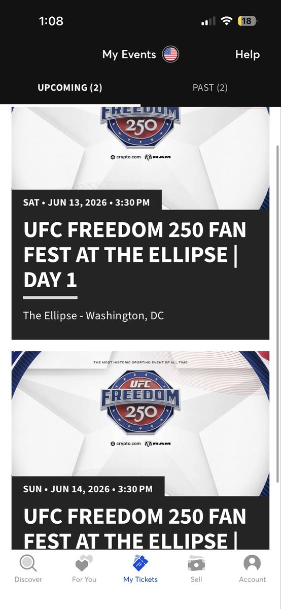 UFC tickets