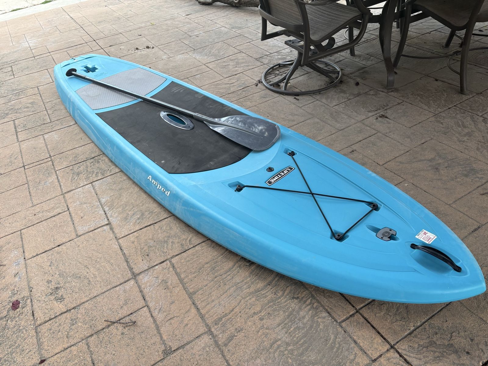 Blue Lifetime Amped Paddleboard w/ Paddle
