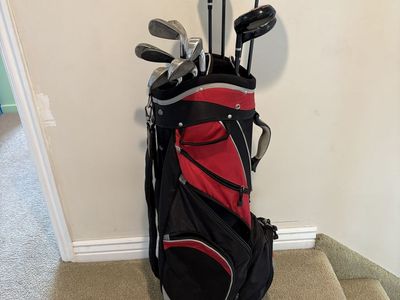 Maxfli Left Handed Golf Clubs Set with Stand Bag - Used Ok Condition